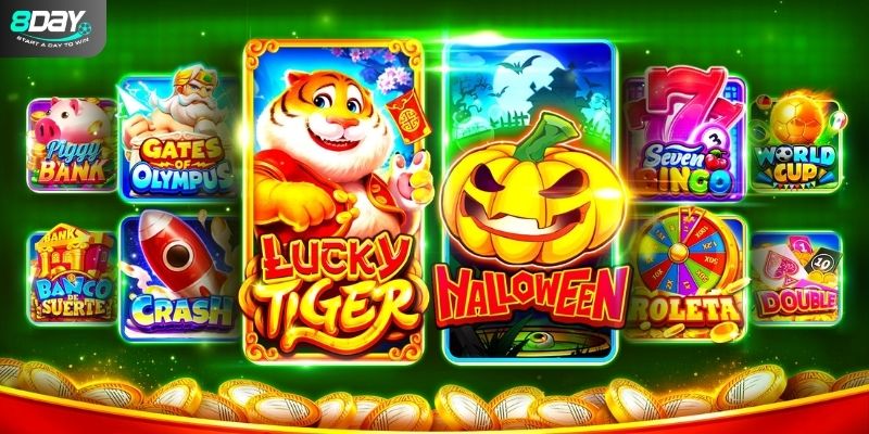 Tham gia sảnh nổ hũ Lucky Tiger độc đáo tại 8Day